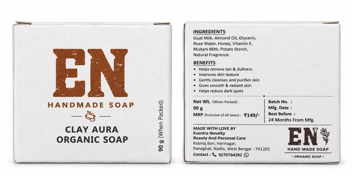 EN Handmade Soap – Clay Aura Organic Soap | 90 g