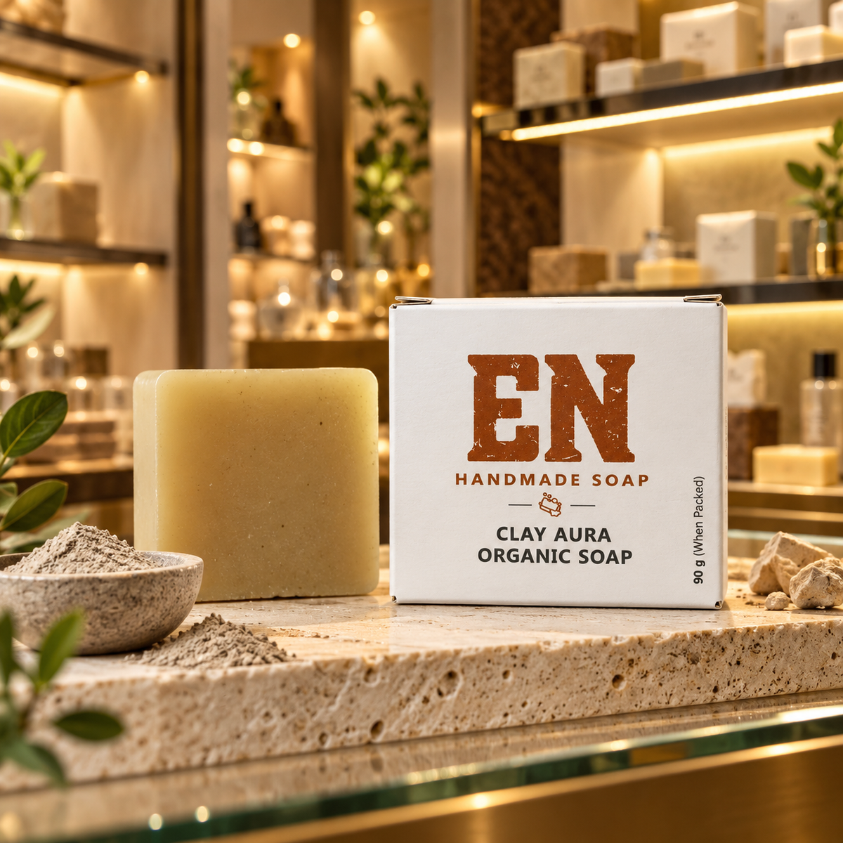 EN Handmade Soap – Clay Aura Organic Soap | 90 g