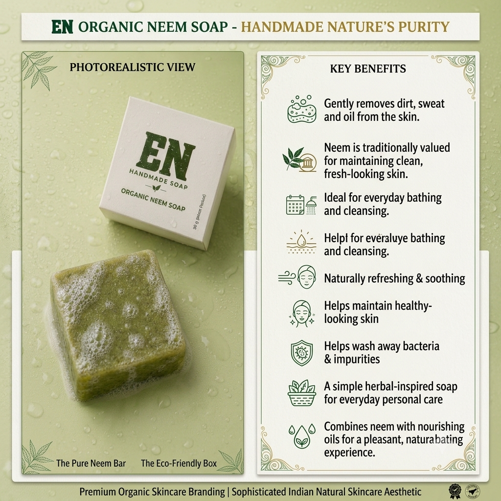EN Handmade Soap – Organic Neem Soap | 90 g
